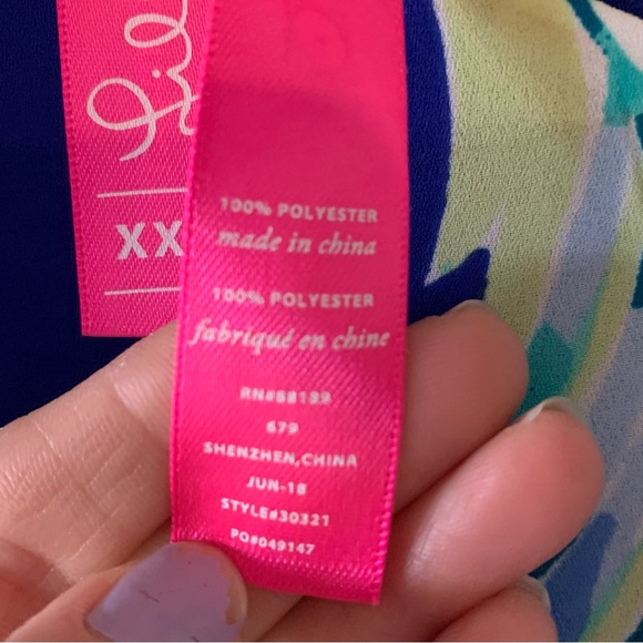 Lilly Pulitzer Nest to Nothin Florin reversible mini dress like new - Picture 7 of 15